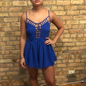 Cobalt blue romper
